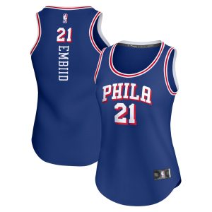 Fanatics Joel Embiid Philadelphia 76ers Women's Royal Fast Break Distinguished Player Jersey Icon Edition Unbeatable style! Get this stylish jersey now.