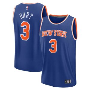 Fanatics Josh Notable Hart New York Knicks Blue Fast Break Replica Player Jersey Icon Edition Best - selling! Order this popular jersey before it's out of stock.