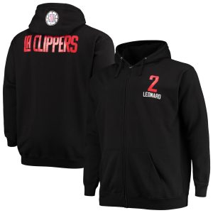 Fanatics Kawhi Leonard LA Amazing Clippers Black Big & Tall Player Name & Number Full Zip Hoodie Jacket Authentic look! Wear this genuine jersey.