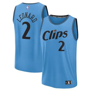 Fanatics Kawhi Leonard Premium LA Clippers Light Blue 2024/25 Fast Break Player Jersey City Edition High - demand item! Order this sought - after jersey immediately.