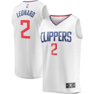 Fanatics Kawhi Leonard LA Clippers Superior Youth White Fast Break Player Jersey Association Edition Collector's item! A rare addition to any collection.