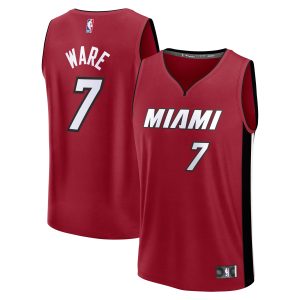 Fanatics Kel'el Ware Miami Heat Red Fast Outstanding Break Player Jersey Statement Edition Enhance your game - day look! Get this fashionable jersey.