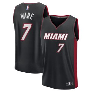 Fanatics Kel'el Ware Miami Impressive Heat Youth Black Fast Break Replica Player Jersey Icon Edition Hurry! Exclusive offer. Get your hands on this outstanding jersey right away.