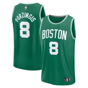 Fanatics Kristaps Porzingis Boston Celtics Kelly Green Sophisticated Fast Break Replica Player Jersey Icon Edition Authentic look! Wear this genuine jersey.