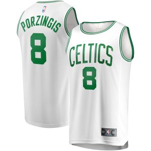Fanatics Kristaps Porzingis Boston Celtics Youth White Fast Break Admirable Player Jersey Association Edition Stand out from the crowd! Wear this eye - catching jersey.