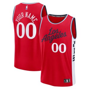 Fanatics Terrific LA Clippers Youth Red Fast Break Custom Replica Jersey Statement Edition Time - sensitive! Order now before the deal expires.