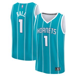 Fanatics LaMelo Ball Glamorous Charlotte Hornets Teal Fast Break Replica Player Jersey Icon Edition Sports enthusiasts