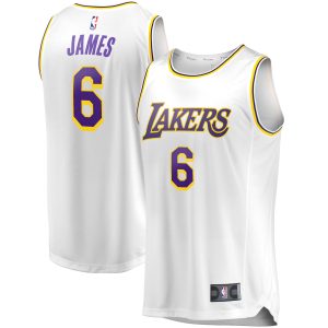Fanatics LeBron James Los Angeles Lakers Fabulous White Fast Break Replica Player Jersey Association Edition Act fast! Only a handful left. Secure this amazing jersey now.
