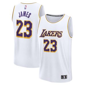 Fanatics LeBron James Los Terrific Angeles Lakers White Fast Break Replica Player Jersey Association Edition Best - selling! Order this popular jersey before it's out of stock.