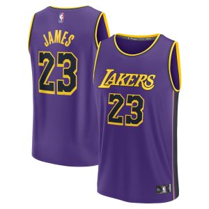 Fanatics LeBron James Los Angeles Lakers Youth Purple Fast Unique Break Replica Player Jersey Statement Edition Celebrate your team! Order this commemorative jersey.