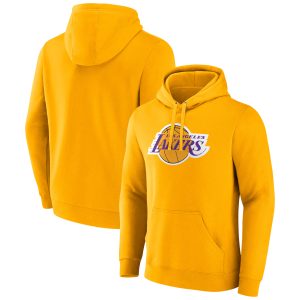 Fanatics Delightful Los Angeles Lakers Gold Primary Logo Pullover Hoodie Time - sensitive! Order now before the deal expires.