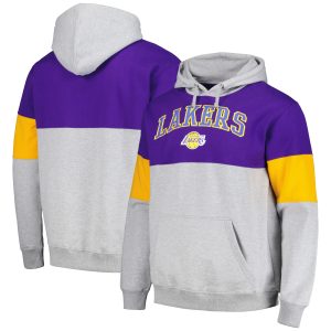 Fanatics Los Angeles Lakers Purple Contrast Pieced Sophisticated Pullover Hoodie Enhance your game - day look! Get this fashionable jersey.