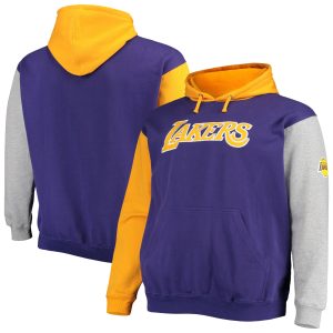 Fanatics Los Angeles Premium Lakers Purple/Gold Big & Tall Double Contrast Pullover Hoodie Flash sale! Snag this great jersey at a discounted price.