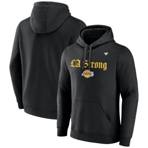 Fanatics Los Angeles Lakers Glamorous Unisex Black LA Strong Fleece Pullover Hoodie Upgrade your fan gear! Order this premium jersey today.