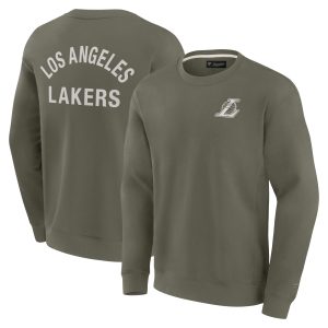 Fanatics Los Angeles Lakers Phenomenal Unisex Olive Elements Super Soft Fleece Pullover Sweatshirt Proven quality! Invest in this reliable jersey.
