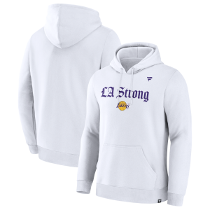 Fanatics Los Angeles Lakers Unisex White LA Distinguished Strong Premium Fleece Pullover Hoodie For the true fans! Secure this authentic jersey now.