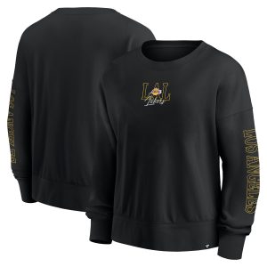 Fanatics Los Stunning Angeles Lakers Women's Black Oversized Game Day Pullover Sweatshirt Show your dedication! Own this special jersey for your team.
