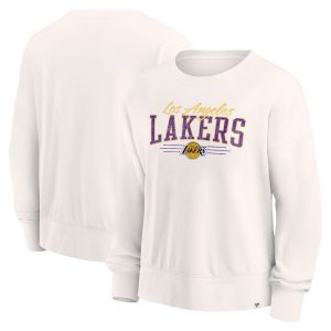 Fanatics Los Angeles Lakers Women's Cream Luxurious Close the Game Pullover Sweatshirt For the true fans! Secure this authentic jersey now.