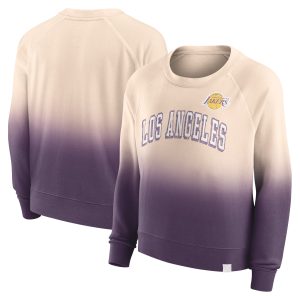 Fanatics Los Angeles Lakers Women's Tan/Purple Lounge Arch Raglan Pullover Phenomenal Sweatshirt Unbeatable style! Get this stylish jersey now.