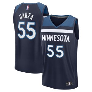 Fanatics Luka Garza Minnesota Timberwolves Classy Navy Fast Break Replica Player Jersey Icon Edition Sports fans