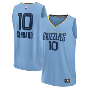 Fanatics Terrific Luke Kennard Memphis Grizzlies Light Blue Fast Break Replica Player Jersey Statement Edition Sports fans