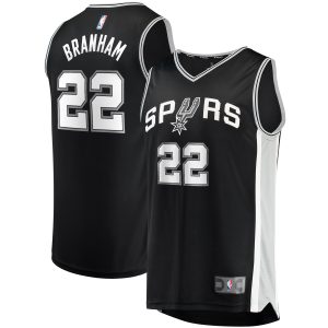 Fanatics Malaki Branham San Antonio Spurs Black Fast Fantastic Break Replica Player Jersey Icon Edition Authentic look! Wear this genuine jersey.