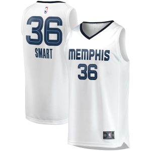Fanatics Marcus Luxurious Smart Memphis Grizzlies White Fast Break Player Jersey Association Edition For the true fans! Secure this authentic jersey now.