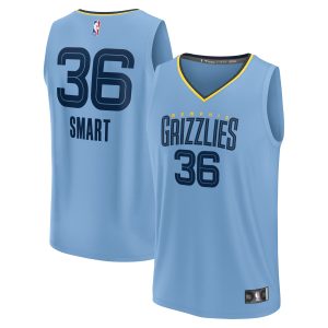 Fanatics Marcus Smart Memphis Grizzlies Youth Superior Light Blue Fast Break Player Jersey Statement Edition Act fast! Only a handful left. Secure this amazing jersey now.