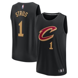 Fanatics Max Strus Cleveland Splendid Cavaliers Youth Black Fast Break Replica Player Jersey Statement Edition Collector's item! A rare addition to any collection.