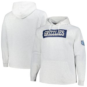 Fanatics Memphis Grizzlies Ash Big & Tall Raglan Tri Blend Admirable Pullover Hoodie Exclusive design! Own a jersey like no other.