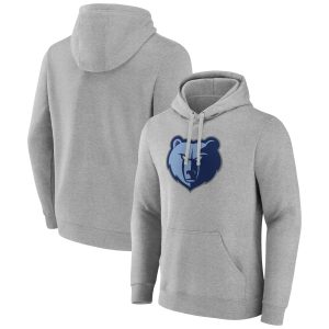 Fanatics Memphis Grizzlies Impressive Heather Gray Primary Logo Pullover Hoodie Sports fans