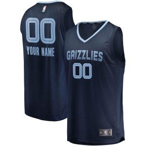 Fanatics Memphis Grizzlies Navy Fast Break Custom Replica Jersey Icon Edition Dashing Be the first! Order this trendy jersey ahead of the crowd.