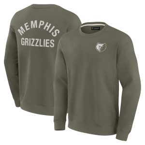 Fanatics Outstanding Memphis Grizzlies Unisex Olive Elements Super Soft Fleece Pullover Sweatshirt Time - sensitive! Order now before the deal expires.