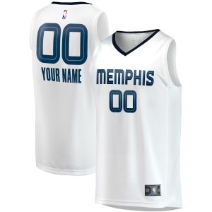 Fanatics Memphis Grizzlies Youth White Fast Dashing Break Replica Custom Jersey Association Edition Team spirit! Show it off with this awesome jersey.