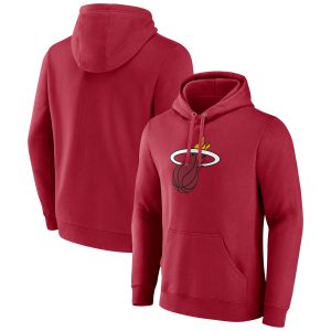 Fanatics Miami Heat Amazing Red Primary Logo Pullover Hoodie Exclusive design! Own a jersey like no other.