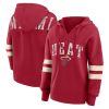 Fanatics Miami Heat Women's Red Bold Exceptional Move Dolman V Neck High Hip Hoodie Stand out from the crowd! Wear this eye - catching jersey.