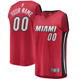 Fanatics Miami Heat Youth Red Fast Break Replica Custom Sophisticated Jersey Statement Edition Exclusive design! Own a jersey like no other.