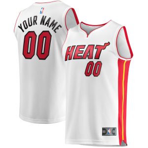 Fanatics Miami Heat Youth Fantastic White Fast Break Custom Replica Jersey Association Edition Designed for performance! Get this functional jersey.