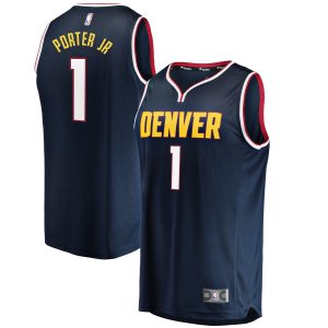 Fanatics Michael Porter Jr. Denver Nuggets Blue Gorgeous Fast Break Replica Jersey Icon Edition Stand out from the crowd! Wear this eye - catching jersey.