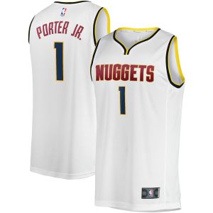 Fanatics Michael Porter Jr. Denver Prime Nuggets White Fast Break Player Jersey Association Edition Retailers