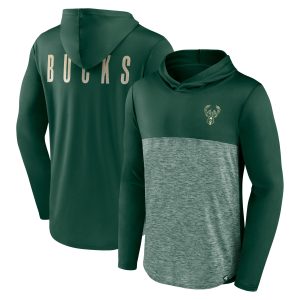 Fanatics Milwaukee Bucks Green Iconic Enchanting Defender Lightweight Pullover Hoodie New arrival! Check out this fresh and exciting jersey.