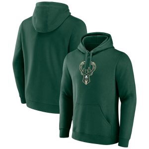 Fanatics Milwaukee Stunning Bucks Hunter Green Primary Logo Pullover Hoodie Enhance your game - day look! Get this fashionable jersey.