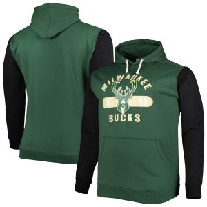 Fanatics Milwaukee Bucks Hunter Green/Black Big & Tall Bold Superior Attack Pullover Hoodie Gift idea! Surprise a sports fan with this amazing jersey.