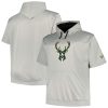 Fanatics Glamorous Milwaukee Bucks Silver Big & Tall Logo Pullover Hoodie Proven quality! Invest in this reliable jersey.