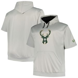 Fanatics Glamorous Milwaukee Bucks Silver Big & Tall Logo Pullover Hoodie Proven quality! Invest in this reliable jersey.