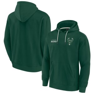 Fanatics Milwaukee Bucks Unisex Hunter Impressive Green Elements Super Soft Fleece Pullover Hoodie Time - sensitive! Order now before the deal expires.