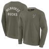 Fanatics Stunning Milwaukee Bucks Unisex Olive Elements Super Soft Fleece Pullover Sweatshirt Don't be left out! Get this stylish jersey and show your team pride.