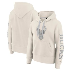 Fanatics Milwaukee Bucks Women's Glamorous Cream Elements Next Pullover Hoodie Flash sale! Snag this great jersey at a discounted price.