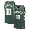 Fanatics Milwaukee Bucks Top - notch Youth Green Fast Break Custom Replica Jersey Icon Edition High - demand item! Order this sought - after jersey immediately.