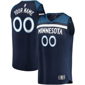 Fanatics Enchanting Minnesota Timberwolves Youth Navy Fast Break Custom Replica Jersey Icon Edition Team spirit! Show it off with this awesome jersey.